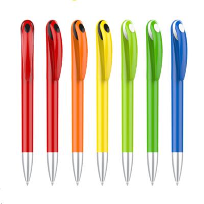 China Wholesale Custom Logo Ball Pen Plastic Twist Ballpoint Pens Office School Ballpoint Pens For Students for sale