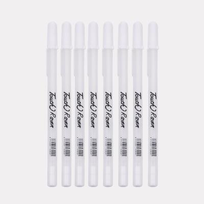 China Normal Hot Sale Fine Point Pearl White Gel Pen For Artists Drawing Artwork With Custom Logo for sale