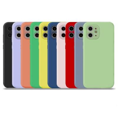 China Shockproof Soft Tpu Silicone Fasion Original Soft Liquid Phone Case For Max 12 Pro Phone Case Cover for sale