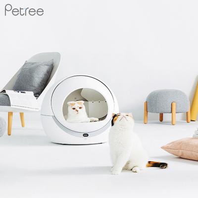 China Viable Self-Cleaning Automatic Cat Litter Basin Intelligent Petree Cat Toilet Fully Enclosed Cat Litter Basin for sale