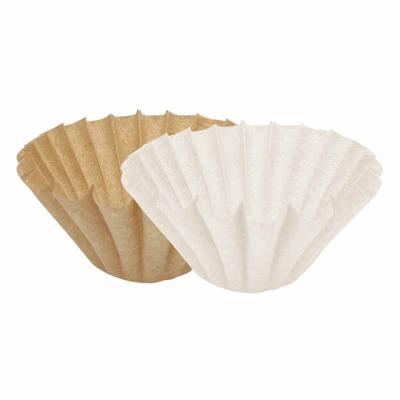 China Custom Unbleached Wave Tea Filter Paper Basket Coffee Filter Paper 115*45mm/135*45mm Cup Shaped Wholesale Viable for sale