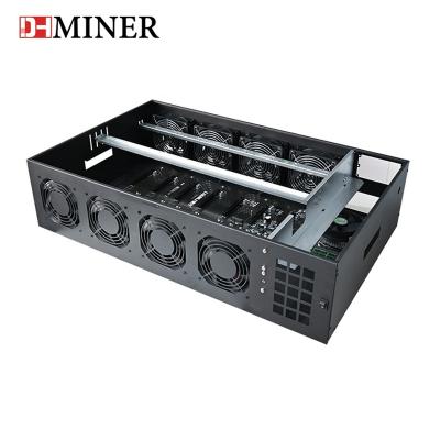 China With Fan High Profit 4G/8G 8GPU 12GPU Computer Server Case For RX580 3080 GPU Rig Case 8 GPU 12 GPU for sale