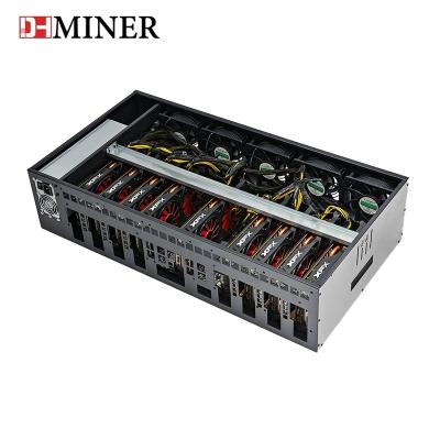 China With Fan 3060 Dedicated Silent Case X79 5GPU 8GPU 9GPU IDC PC Case With Optional RDA 3 4G 8G GPU Server Case for sale