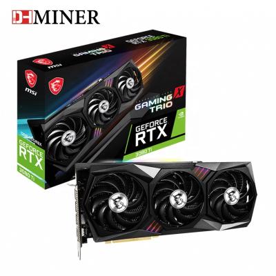 China GAME X TRIO 12G Ti GeForce RTX 3080 Cheapest MSI 3080TI 10240 1770 MHz 19 Gbps 12GB GDDR6X 384 Bit Units Workstation for sale