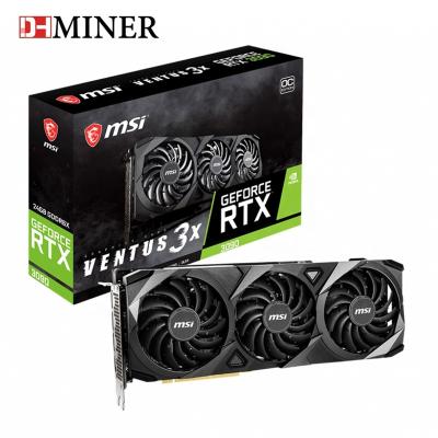 China 24GB GDDR6X 384bit GeForce RTX 3090 VEN-TUS 3X Workstation PC Gaming Complete With RTX 3090 Graphics Card Used for sale