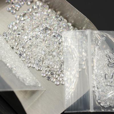 China Loose Lab Created Diamonds Melee Diamanten 1,3 bis 4 mm rund geschnitten zu verkaufen