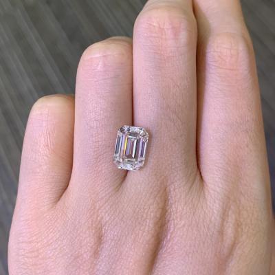 Cina VS1 G 3.69 Carat Lab Made Emerald Cut Diamond OEM ODM in vendita