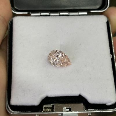 Китай 3.01CT Fancy Light Pink Cvd Diamond VS1 2EX CVD Лабораторно выращенный алмазный груша резанный IGI Certified продается