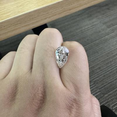 China 5.19 Carat G VS1 2EX CVD Laboratorio cultivado en forma de pera Diamante IGI Certificado en venta