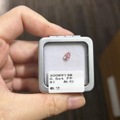 China 0.5ct VS1 Claridad Rosado claro de laboratorio Diamantes de corte de pera en venta