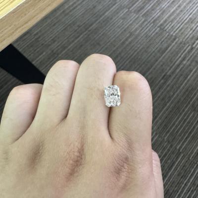 China 3 Karat Radiant Cut Lab Grown Diamond VS2 G IGI zertifiziert zu verkaufen