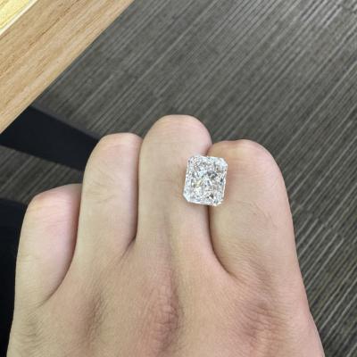 China 6.56 Karat Radiant Cut Diamant Labor gewachsen SI1 Klarheit F Farbe zu verkaufen