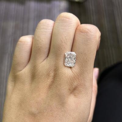 China 4.37ct Radiant Cut Lab erstellt Diamant CVD F VS1 EX VG N IGI zertifiziert zu verkaufen