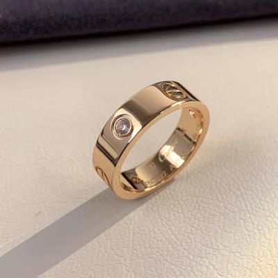 China Liebe Hochzeitsband 3 Diamanten 18k Gold 0,22 Karat GH-SI1 zu verkaufen