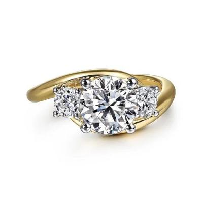 Chine Lab Diamond Wedding Band VVS Clarité HPHT Ronde découpée en laboratoire Anneau de diamant cultivé à vendre