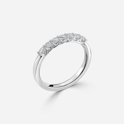 Chine Lab Diamond Wedding Band VVS Clarité HPHT Ronde découpée en laboratoire Anneau de diamant cultivé à vendre