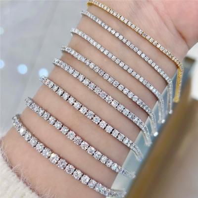 China Solid Gold Clarity CVD Round Cut Bezel Lab Grown Diamond Bracelet Gemstone Shape Round for sale