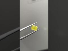 1.24ct Lab Grown Diamond Radiant Cut CVD Fancy Intense Yellow VVS2 EX VG N IGI | LG627479380