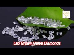 synthetic diamonds melee hpht 2.0-3.3 to 2.9-4.5mm white emerald shape def color vvs clarity