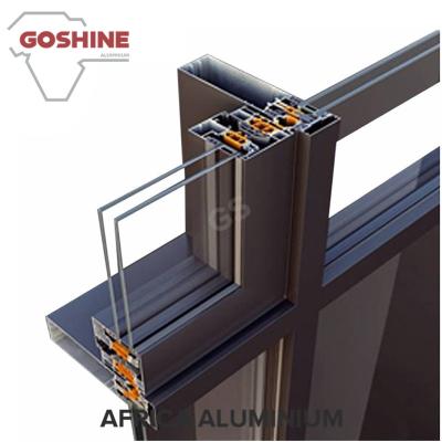 China 6063 T5 Powder coating curtain wall aluminum profiles for Kuwait for sale