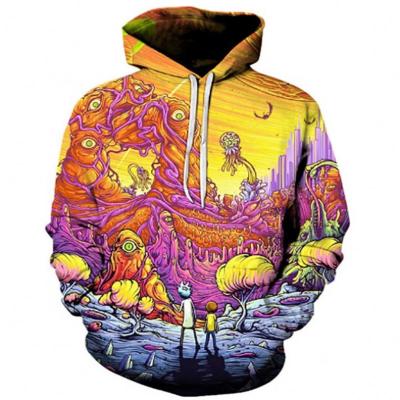 China Anti-Wrinkle All Over Sublimation Pullover Hoodies 3D Print Custom Design Sublimated Print Hoodie Oversizes for sale