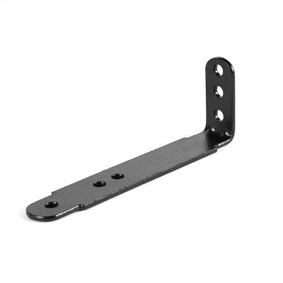 China Fixed Shelf Bracket Black Corner Frame Heavy Duty L Shaped Brackets Iron Steel Corner Rafters for sale