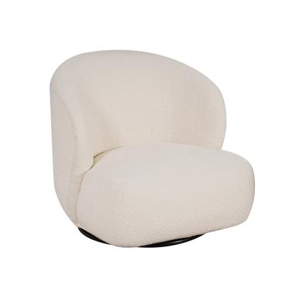 China Modern Lazy Seat Round One Swivel Sofas Living Room Fabric Swivel Single Chair Rotating Sofa for sale