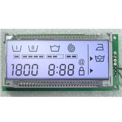 China Gray Bottom 7 Segment LCD Connector FPC/PIN/Zebra Stripe Connector YMT-Custom LCD for sale