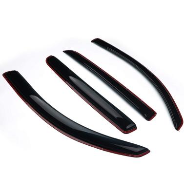 China Squeeze In-Channel Rain Visors Fit For 2016-2020 Toyota Tacoma Double Cab - Window Deflectors 4pcs for sale