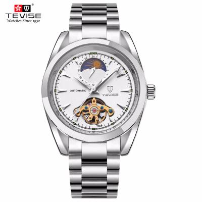 China Big Date Watch Tevise Automatic Stainless Steel Case Face Men's Luxury Watches Water Resistant for sale