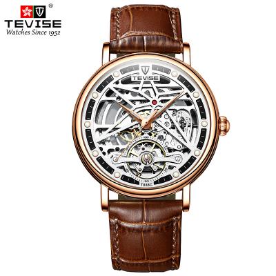 China Hot Selling Wholesales New Non-specific TEVISE Men's Cavity Waterproof Mechanical Watches for sale