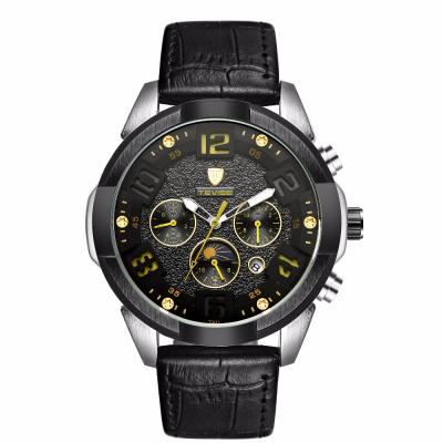 China Automatic Date Tevise Brand Your Own Watches Automatic Wristwatch For Men's Watch Waterproof Commercial for sale