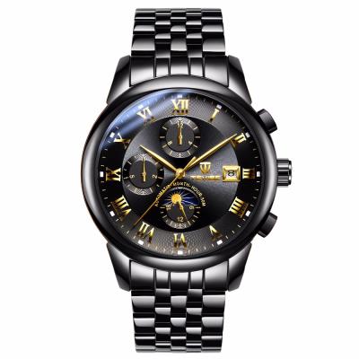 China 2018 Multifunctional Auto Date Tevise OEM Men Waterproof Stainless Steel Mechanical Watch for sale