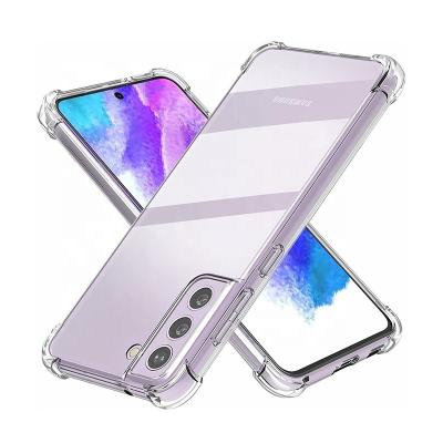 China Crystal Clear Shockproof Bumper Protective Cell Phone Back Cover For Samsung Galaxy S21 Transparent Fe TPU Case for sale