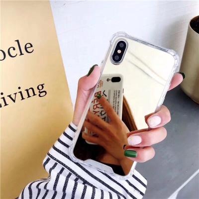 China Shockproof Shockproof TPU PC For iPhone 7 8 Plus X XR XS Max Case Make Up With Mirror Cover for sale