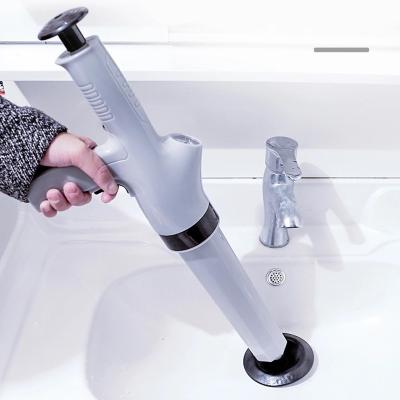 China Viable Toilet Plunger Pump Sink Plunger Drain Pump Unblocke Air Power Blaster High Pressure Drain Drills for sale