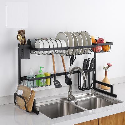 China Sustainable Kitchen Black Dish Bowl Rack for sale