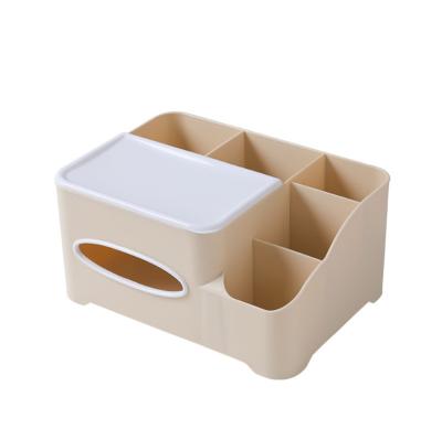 China Wholesale Single Towel Multifunctional Cosmetic Desktop Container Household Morden Storage Box Plastic Tissue Box For Bathroom Kitchen for sale