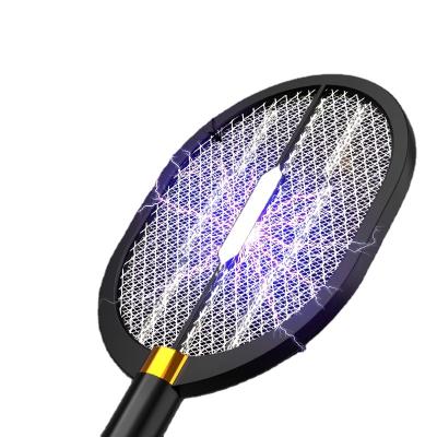 China Stocked Driving Anti 3 In 1 Usb Charging Electronic Mosquito Swatter Zapper Killer Insect Rechargeable Electric Mosquito Racket for sale