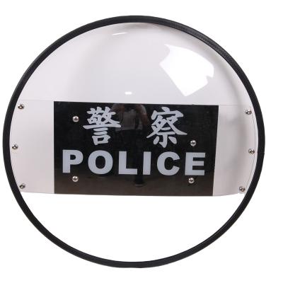 China High Qulity Anti Strike Security Riot Control Mission Heavy Duty Round PC Troop Riot Shield for sale