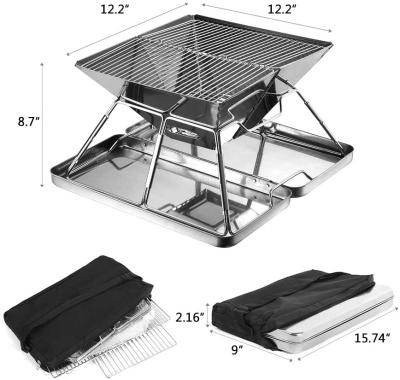 China Easily Assembled Camping Fire Pit Portable Over The Fire Camp Beefmaster Outdoor BBQ Oven Utensil Barbecue Grill for sale