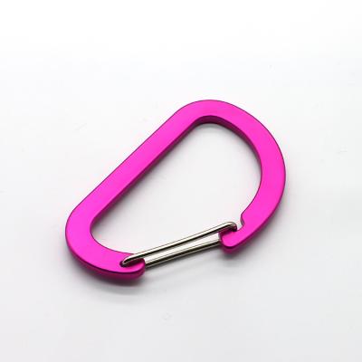 China nickel & Lead Free Aluminum Clip Climbing Carabiner Small Carabiner Locking Carabiner for sale