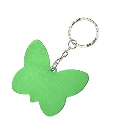 China Europe Aluminum Alloy Butterfly Shaped Blank Pet Tags Charms Key Chains Girly Key Chains for sale