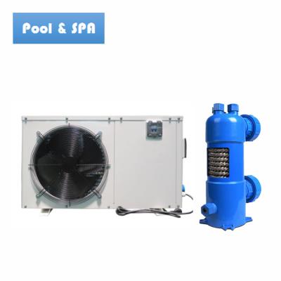 China Swimming Pool Outdoor DC Inverter Heat Pump 9kw Capacity R32 And R410a Gas for sale