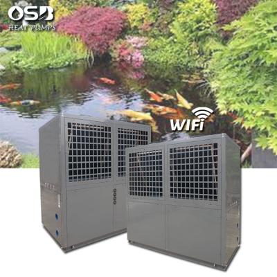 China 90kw Outdoor Commercial Pool Heat Pump Hot Spring Heater Refrigerator/Spa Farm/Fish Farm for sale