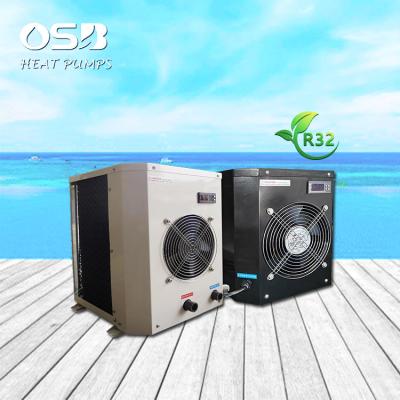 China Portable outdoor R32 household hot tub spa heater intex pool water heater mini heat pump for sale