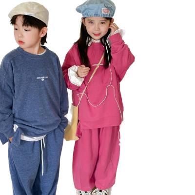 China Washable Hot seeling Two Piece Autumn And Winter Fashion Clothes For Kids Teen Boys girls Suits Clothes Set for sale