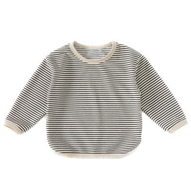 China Anti-pilling Children Long Sleeve T-shirt Custom plus size 100% Cotton Plain Blank Kids Baby Girl Boy Toddler T Shirts for sale