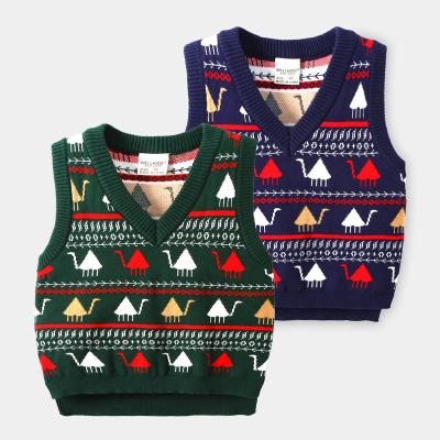 China Breathable Baby Toddler boys sweater autumn new baby boy knitted fashion style vest children wool vest for sale