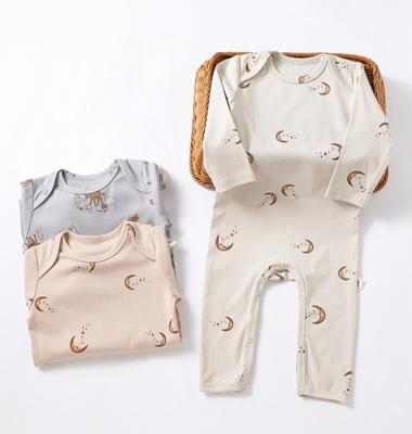 China Baby Skin Bamboo Baby Clothes Summer New Born Baby Clothes Clothes Sets Baby Romper  jumpsuit for sale